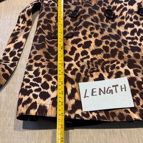 MICHAEL Michael Kors Leopard Print Trench Coat - Picture 7 of 15